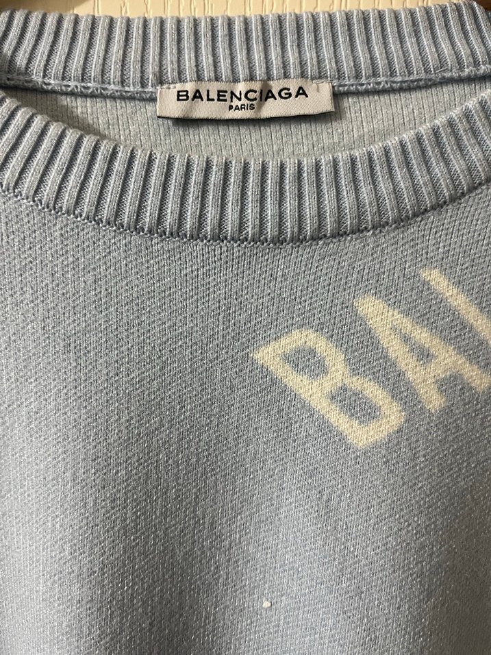 Bebe mavi Örgü Balenciaga Triko Kazak - Görsel 2