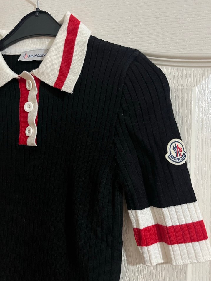 Düğmeli Siyah  Polo Tişört - Görsel 2