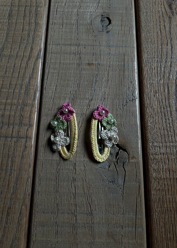 Çiçek Detaylı Bohem Çocuk Toka Seti - Görsel 3