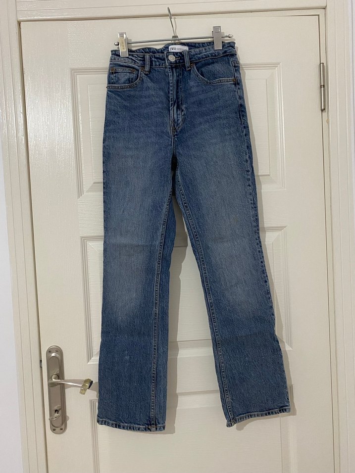 Zara Batik Desenli Kadın Denim Pantolon - Görsel 2