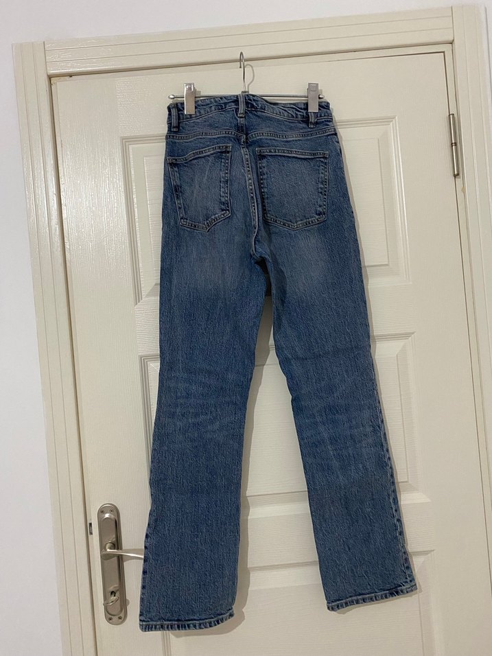 Zara Batik Desenli Kadın Denim Pantolon - Görsel 4