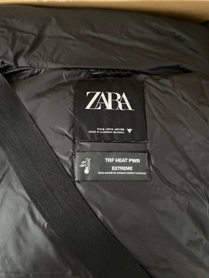 Zara Düğmeli Kadın Kışlık Midi Mont - Görsel 2