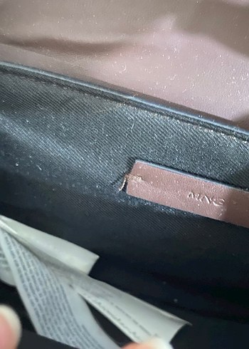 Mango Suni Deri Yılan Desenli Tokalı Çanta - Görsel 4