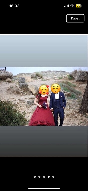 xl Beden bordo Renk Nişanlık
