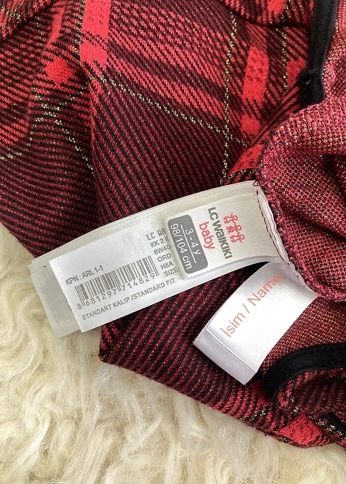 Ekose elbise yılbaşı - Görsel 3