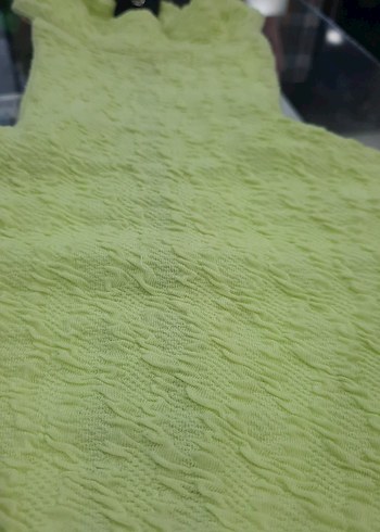 fosfor Sarı Yüksek Yakalı Kolsuz Mini Yelek - Görsel 2