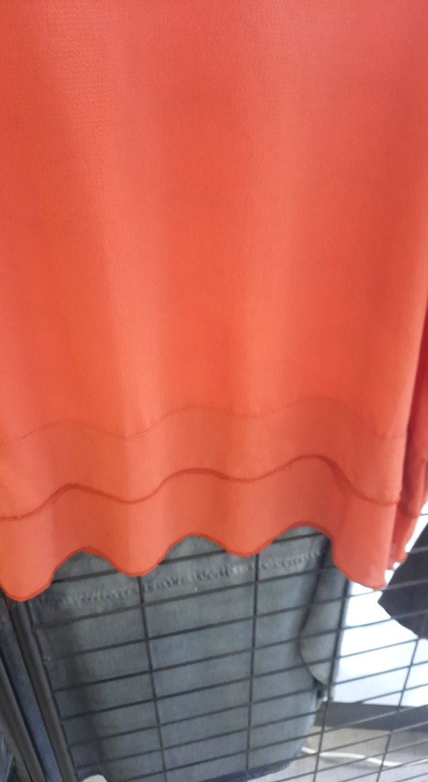 Kırmızı Drapeli Askısız Salaş Bluz - Görsel 2