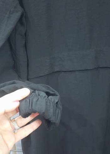 Uzun Siyah ayrobin kap Kadın - Görsel 7