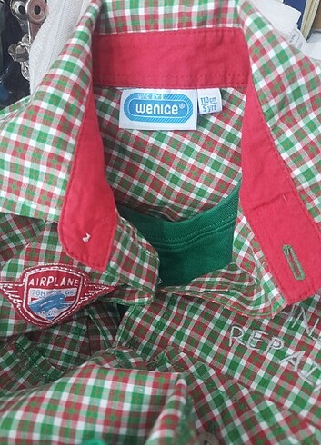 Erkek çocuk gömlek yeşil 5yaş - Görsel 7