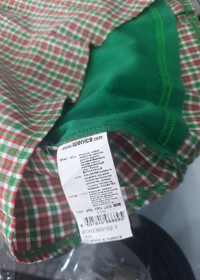 Erkek çocuk gömlek yeşil 5yaş - Görsel 5