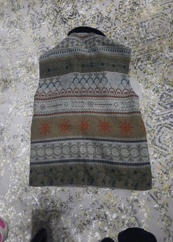 Bohem Çok Renkli Düğmeli erkek çocuk Yelek - Görsel 2