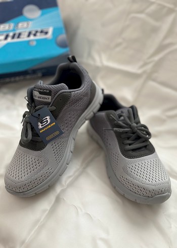39 Beden Skechers Gri Erkek Spor Ayakkabı