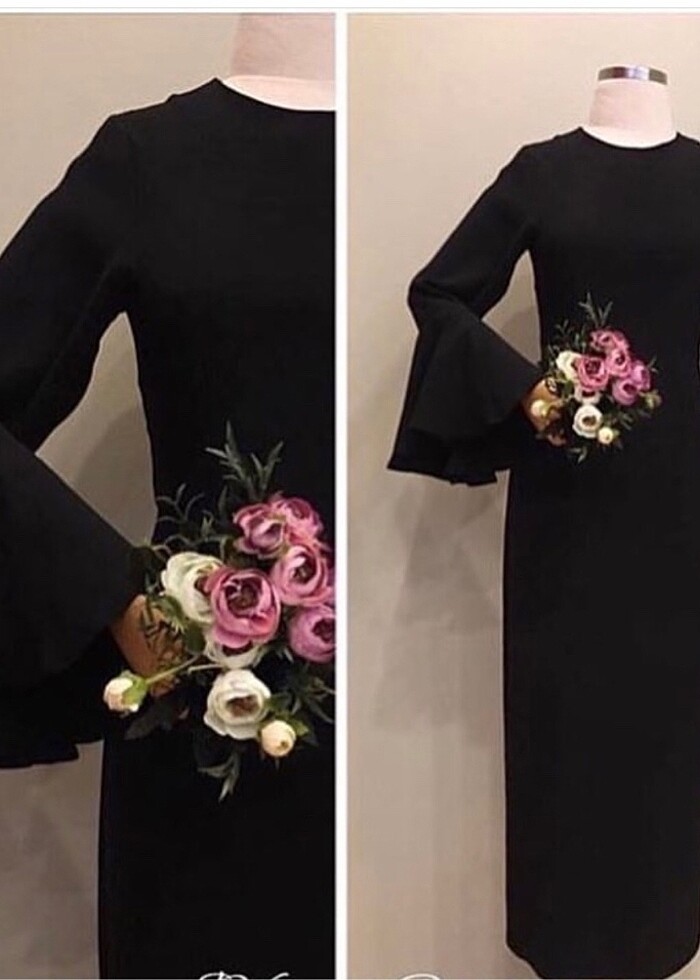 Siyah elbise - Görsel 3