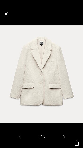 Tüylü blazer ceket