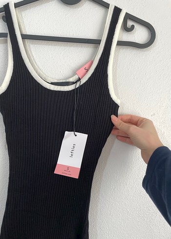 Lefties Siyah Uzun Askılı Kadın Elbise - Görsel 2