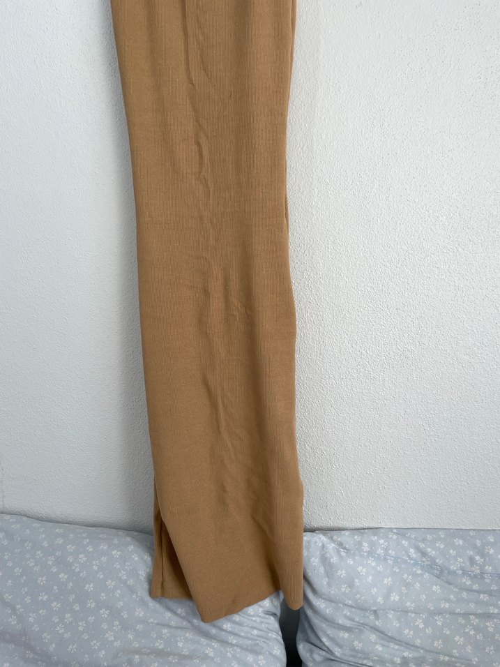 Bej Kolsuz Uzun  Elbise - Görsel 2