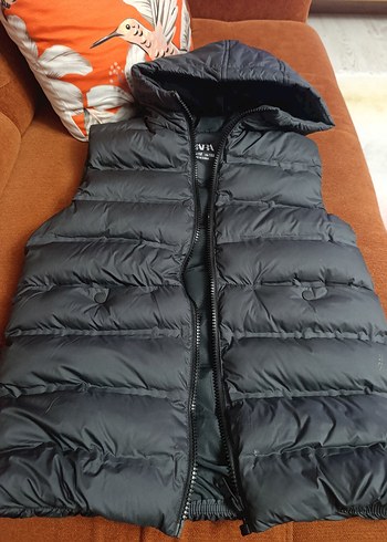 unisex siyah çocuk yelek - Görsel 3