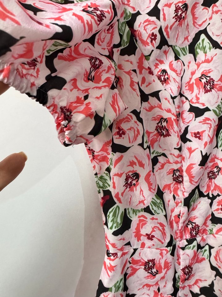 Milla Çiçek Desenli Pembe Hamile Bluzu - Görsel 4