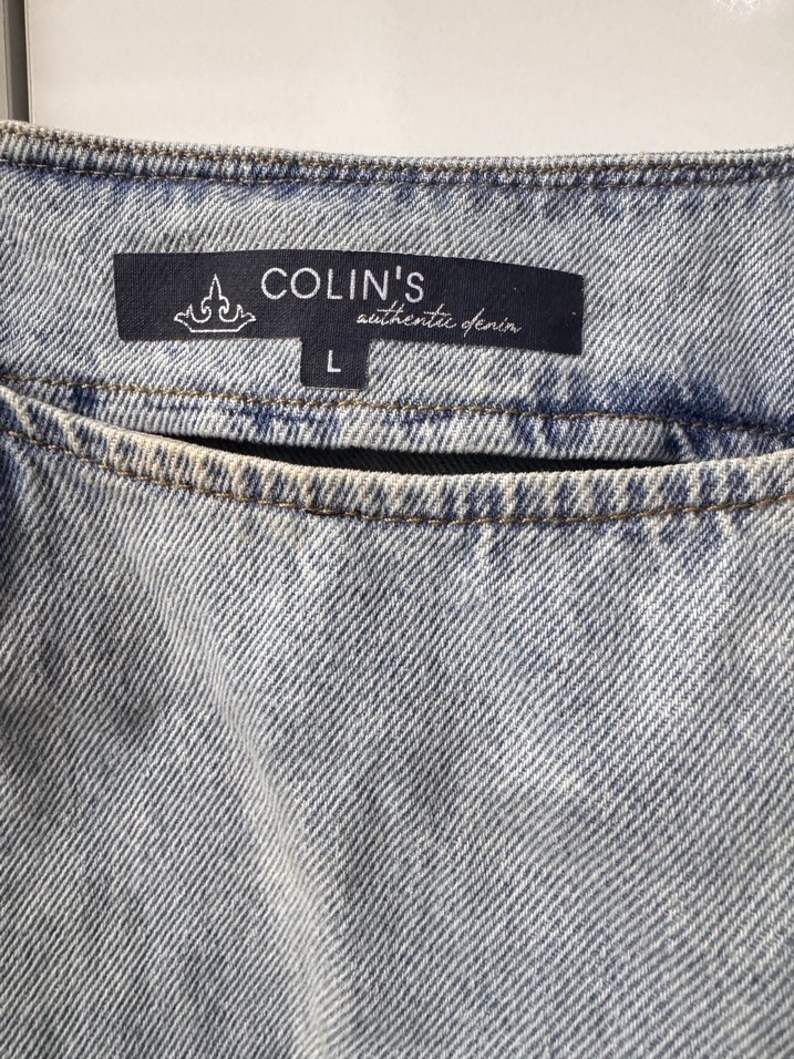 Colins Kadın Mavi Denim Crop Top - Görsel 2