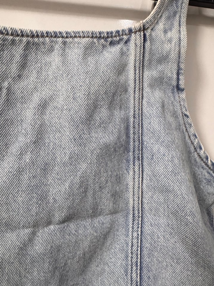 Colins Kadın Mavi Denim Crop Top - Görsel 4