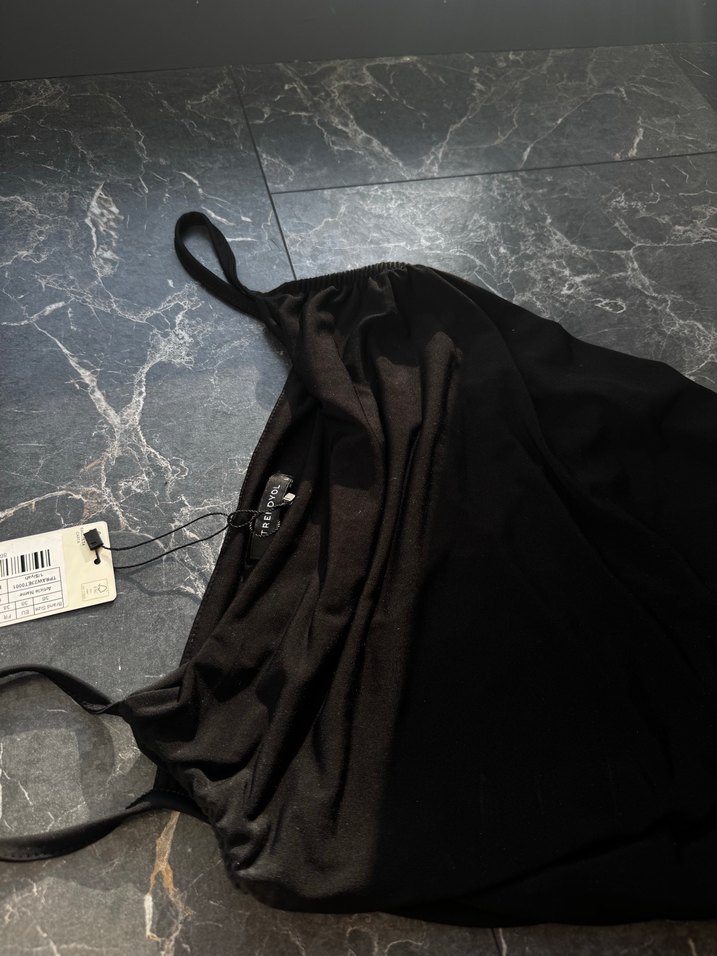 MİLLA SİYAH UZUN ELBİSE - Görsel 2