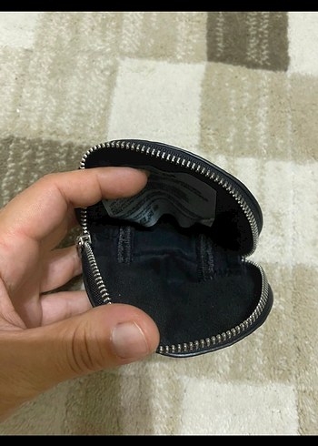 Mango Yılan Desenli Kahverengi Kadın Deri Clutch cüzdan