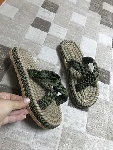 Flo Ayakkabı Haki terlik