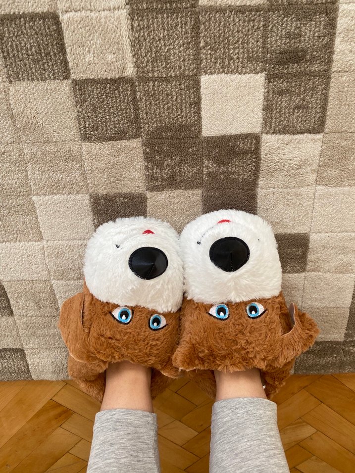 Kahverengi Ev Terliği panduf - Görsel 5