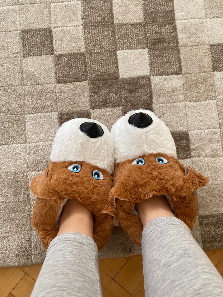 Kahverengi Ev Terliği panduf - Görsel 4