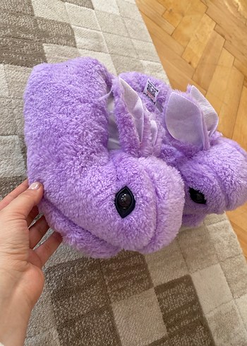 Mor Örgü Kadın Ev Terliği panduf - Görsel 7