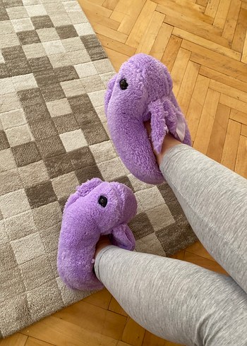 Mor Örgü Kadın Ev Terliği panduf - Görsel 6