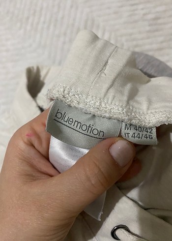 Bej Rahat Kesim Kadın Keten Eşofman - Görsel 6