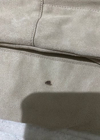 Bej Süet Kadın Pantolon Midi Boy - Görsel 4