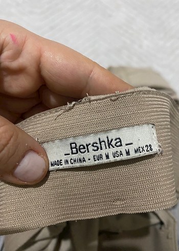 Bej Süet Kadın Pantolon Midi Boy - Görsel 2