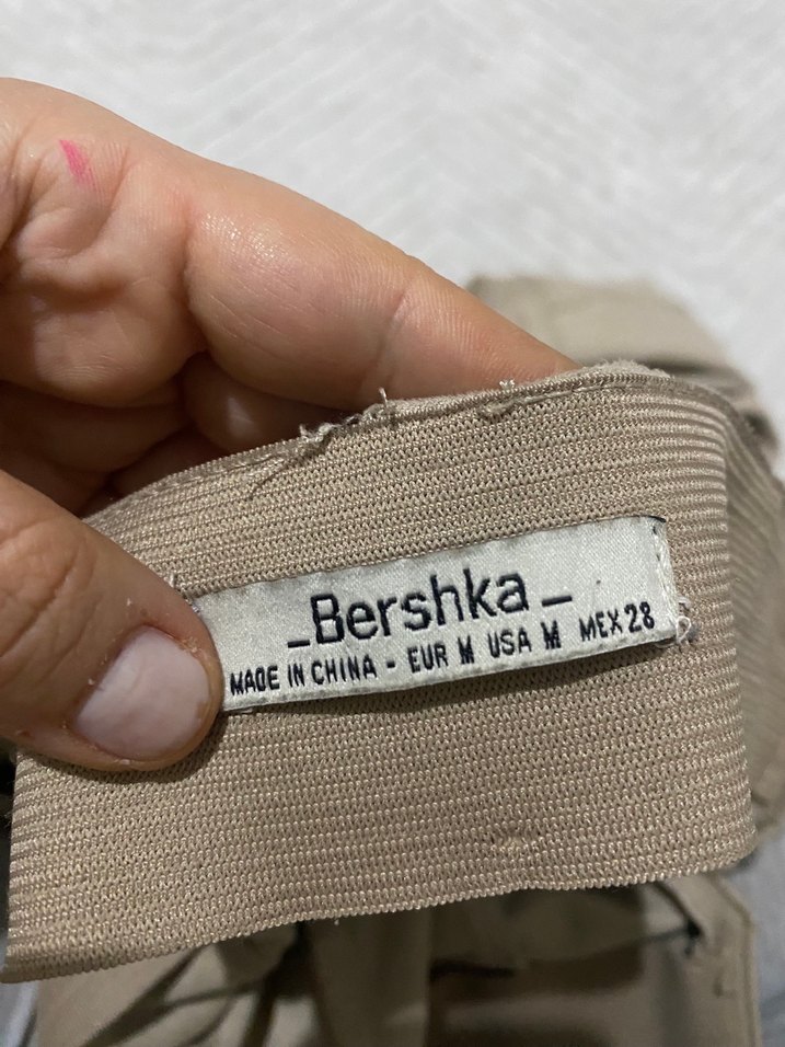 Bej Süet Kadın Pantolon Midi Boy - Görsel 2