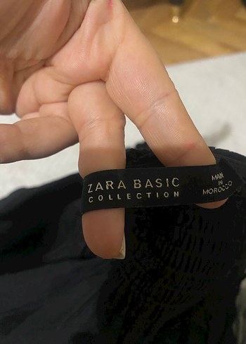 Siyah Kayık Yaka Uzun Kollu Kadın Bluz - Görsel 4