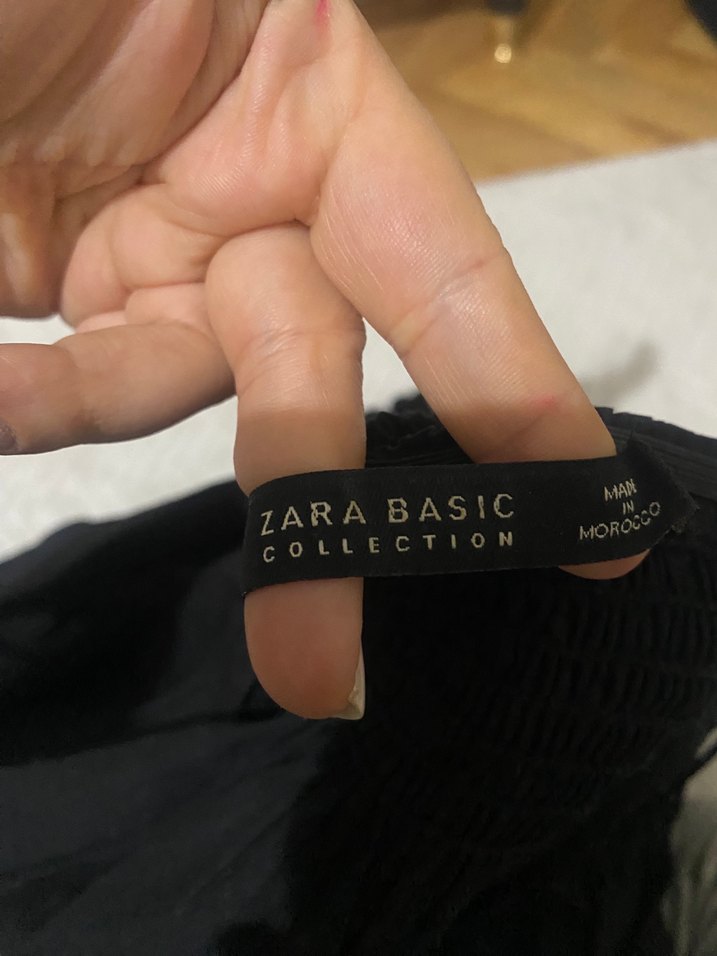 Siyah Kayık Yaka Uzun Kollu Kadın Bluz - Görsel 4