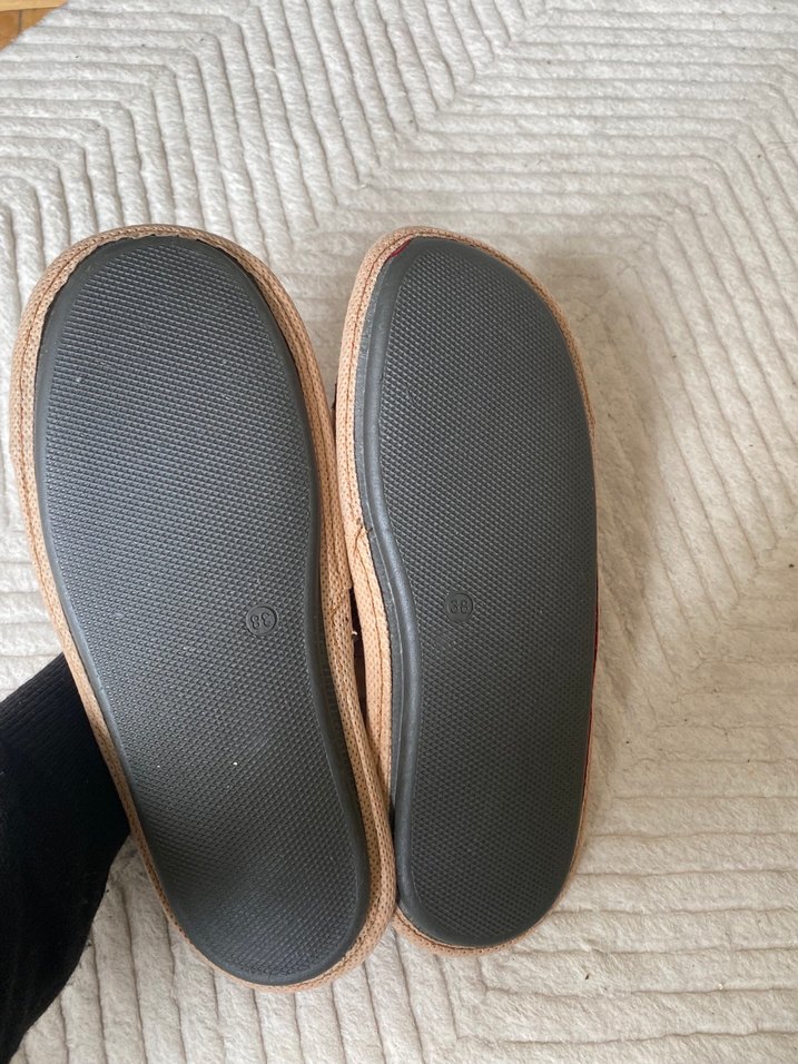 Kahverengi Zebra Desenli Kadın Ev Terliği - Görsel 5