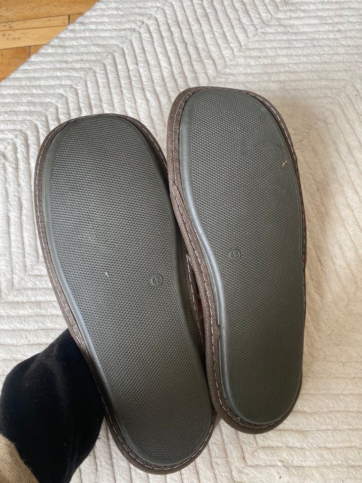 Kahverengi Desenli Kadın Ev Terliği - Görsel 3