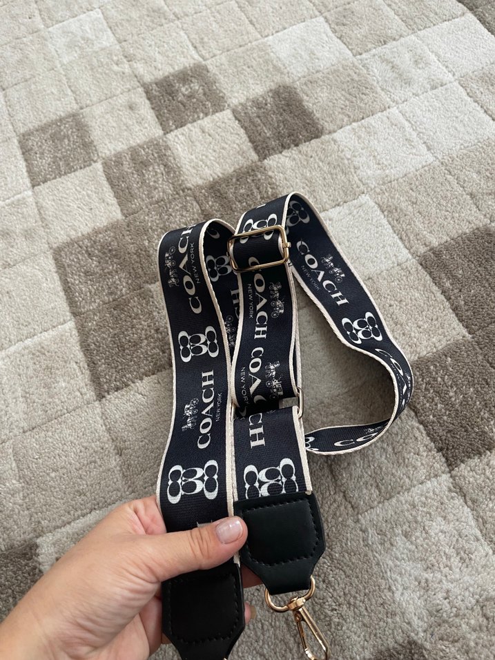Coach Siyah Monogram Omuz Askısı — görsel 4/6