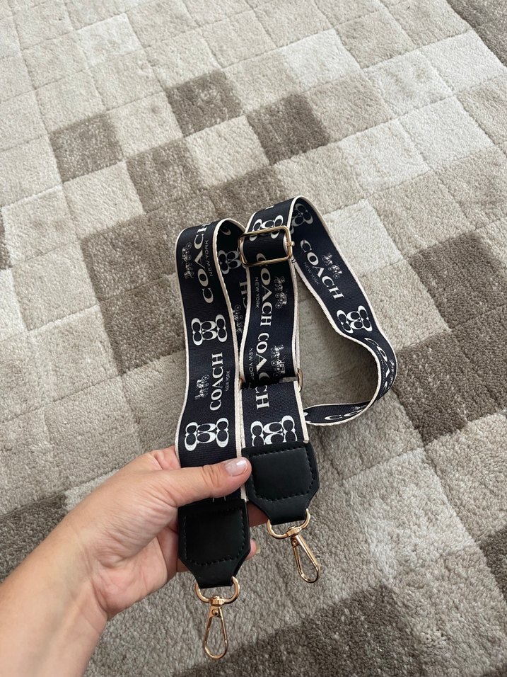 Coach Siyah Monogram Omuz Askısı — görsel 3/6