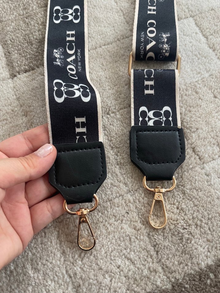 Coach Siyah Monogram Omuz Askısı — görsel 5/6