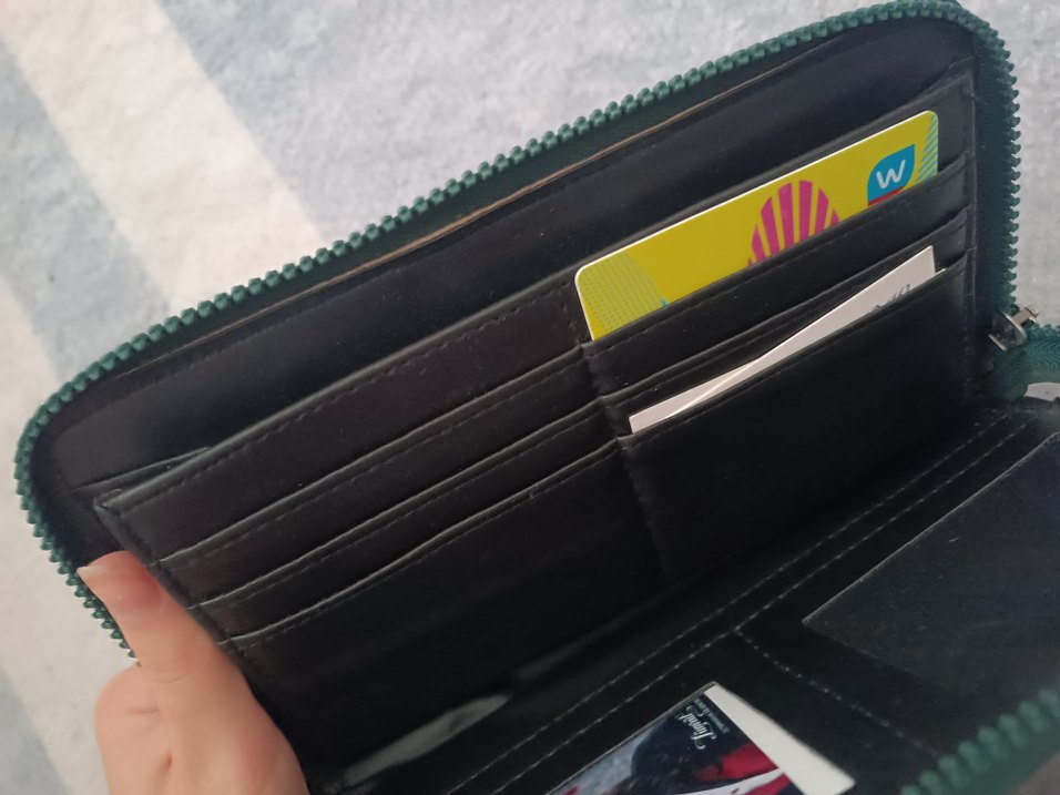 Yeşil Modern Klasik Fermuarlı Kadın Cüzdanı - Görsel 2