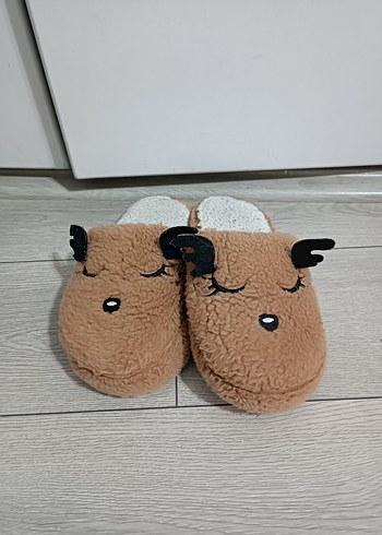 Kahverengi  Sıcak Ev Terliği - Görsel 2