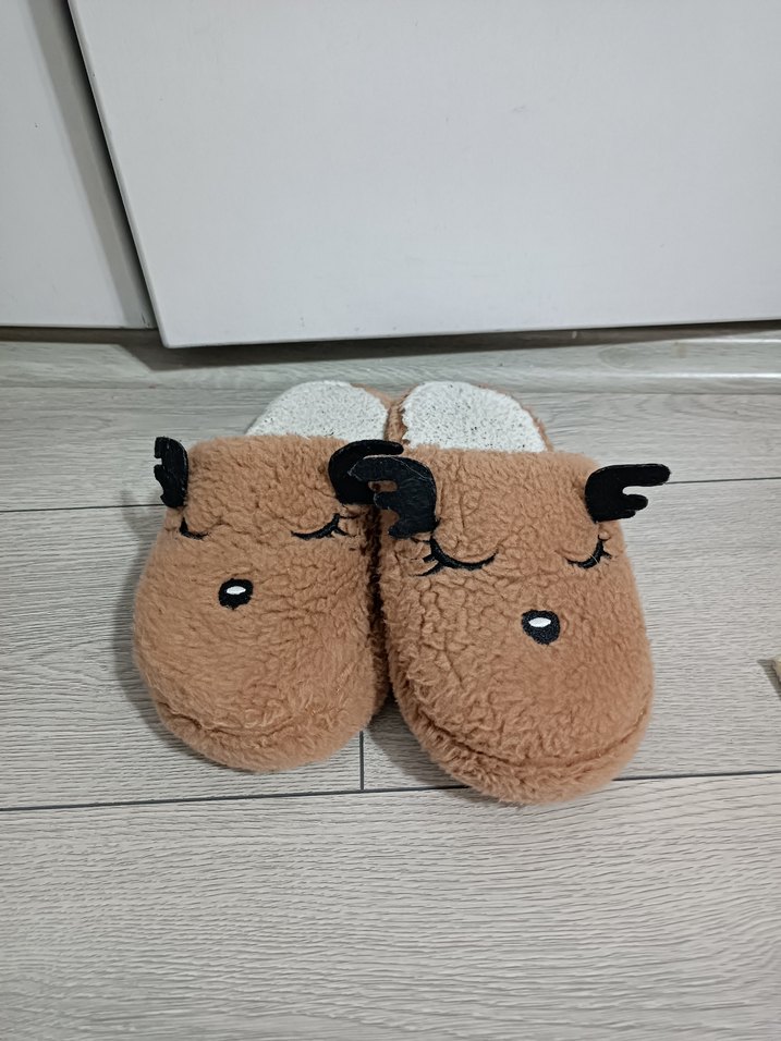 Kahverengi  Sıcak Ev Terliği - Görsel 2