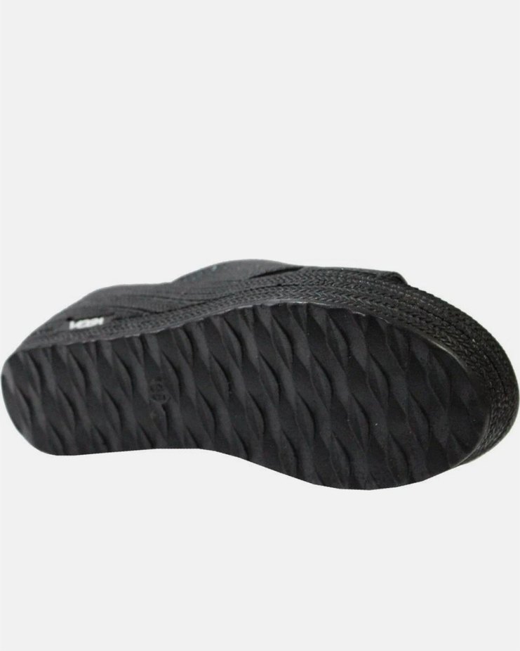 Siyah Kadın Dolgu Topuklu Terlik Velcro - Görsel 5