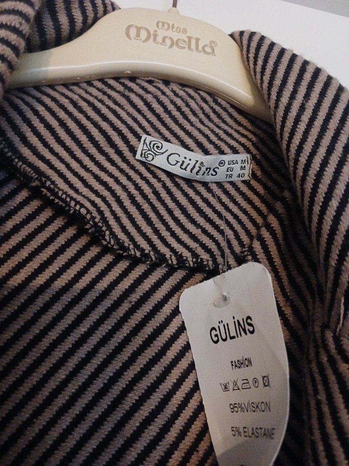 Düğmeli Uzun Kahverengi Kadın Kaban - Görsel 4