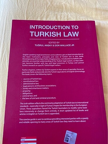  Introduction To Turkish Law Tuğrul Ansay