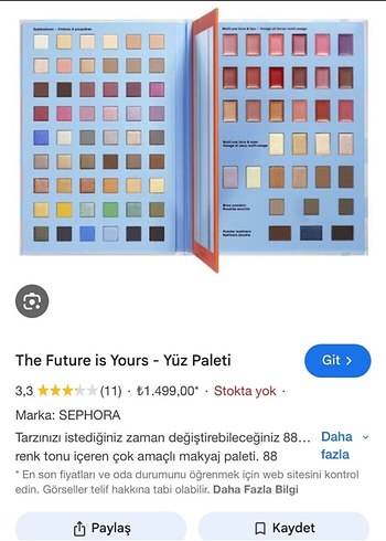 SEPHORA The Future is Yours Çok Amaçlı Yüz Paleti