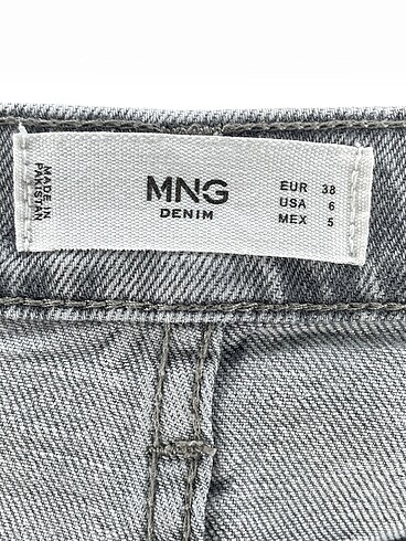 38 Beden gri Renk Mango Jean / Kot %70 İndirimli.